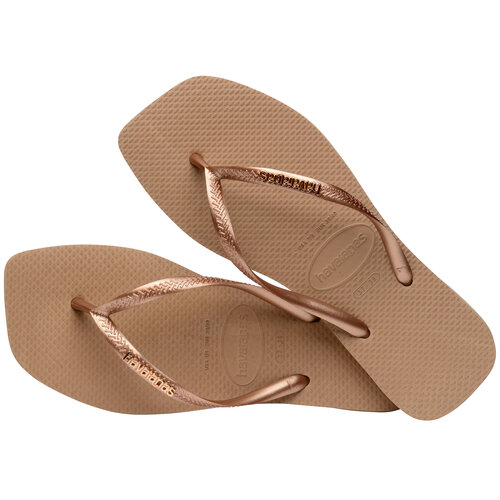 Havaianas Slim Logo Metallic Rose