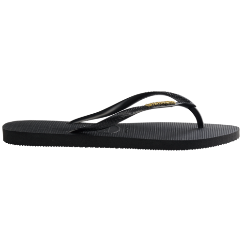 Havaianas Logo Metallic Black Golden
