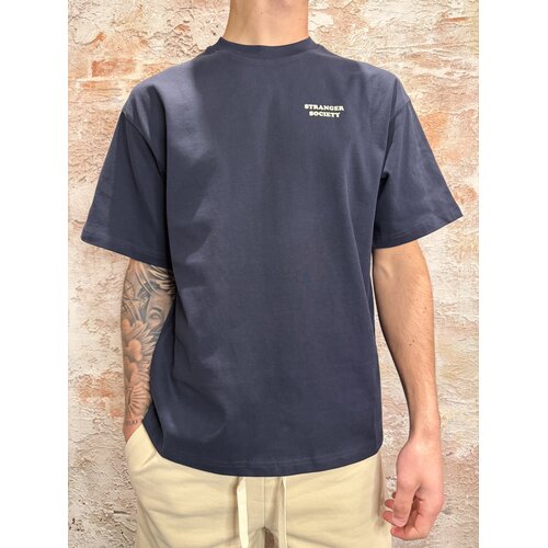 Stranger Society Bold Bouquet T-Shirt Navy