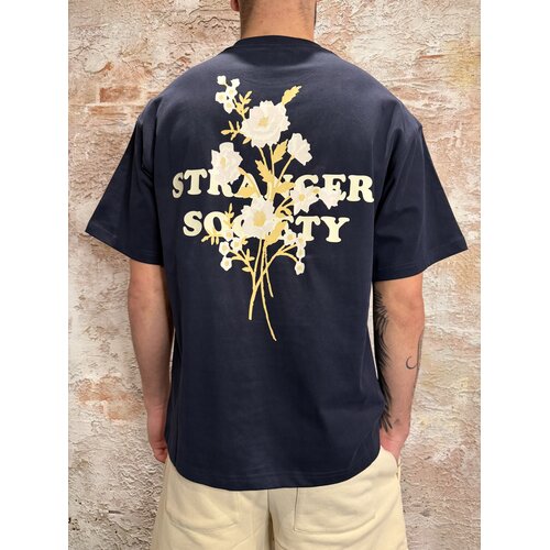 Stranger Society Bold Bouquet T-Shirt Navy