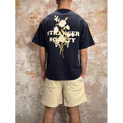 Stranger Society Bold Bouquet T-Shirt Navy