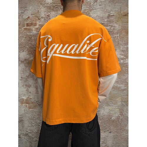 Equalité Nico Double Layer Longsleeve Washed Orange