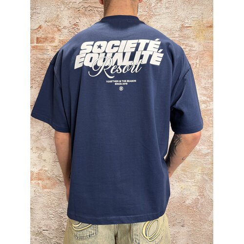 Equalité Societé Resort Boxy Tee Navy