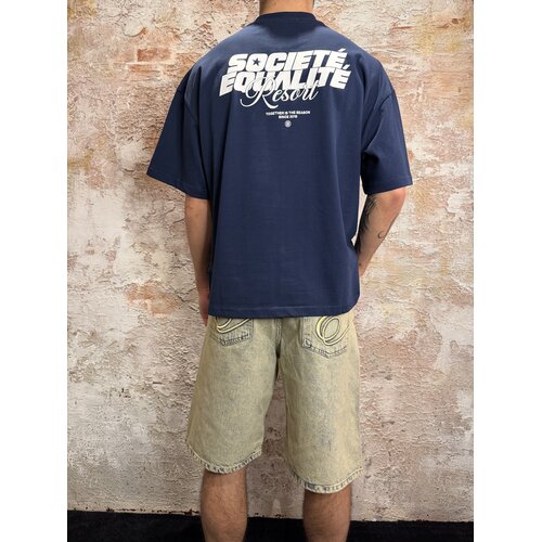 Equalité Societé Resort Boxy Tee Navy