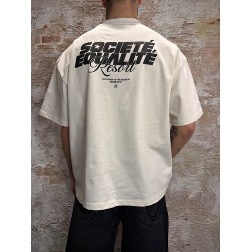 Equalité Societé Resort Boxy Tee Off White