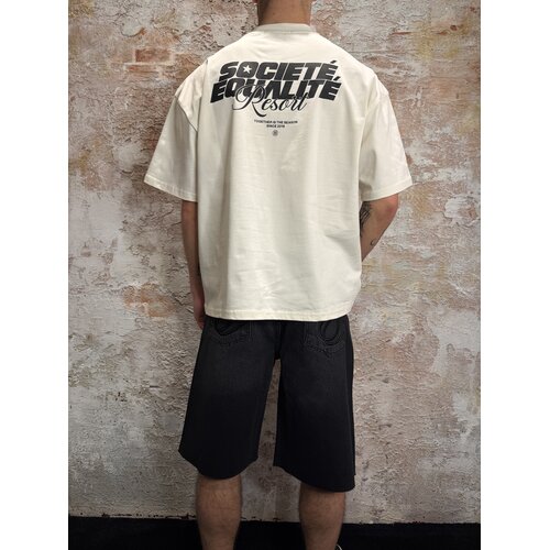 Equalité Societé Resort Boxy Tee Off White