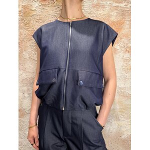 Sisters Point Garwin Vest Denim
