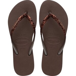 Havaianas Slim Glitter Dark Brown Havaianas Slim Glitter Dark Brown