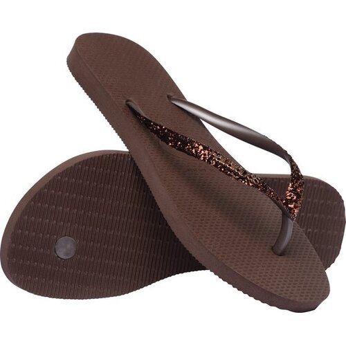 Havaianas Slim Glitter Dark Brown Havaianas Slim Glitter Dark Brown