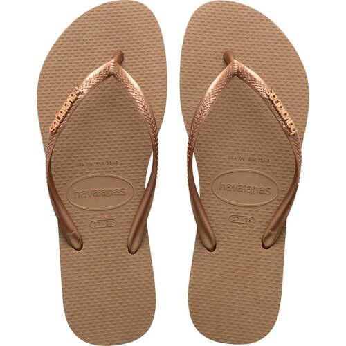 Havaianas Slim Logo Metallic Rose Havaianas Slim Logo Metallic Rose