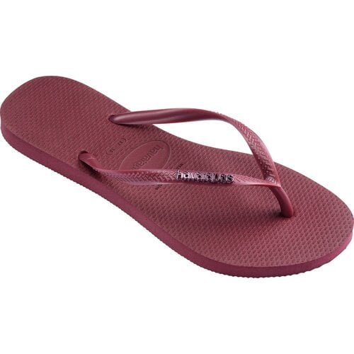 Havaianas Slim Logo Metallic Amaranth