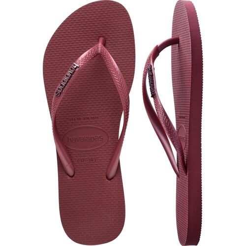 Havaianas Slim Logo Metallic Amaranth
