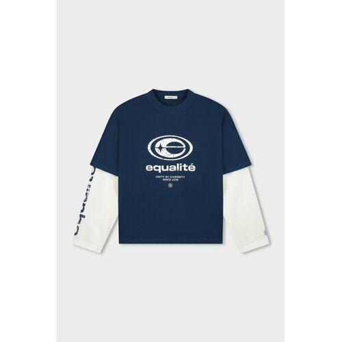 Equalité Elan Oversized Longsleeve Navy White Equalité Elan Oversized Longsleeve Navy White