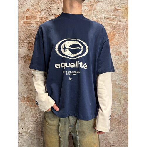 Equalité Elan Oversized Longsleeve Navy White