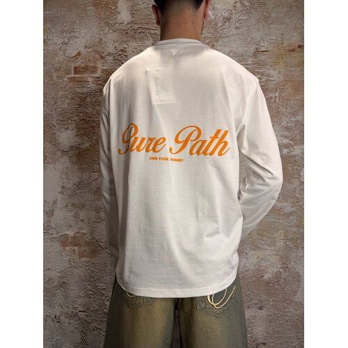 Pure Path Essence Of Life Longsleeve White Orange Pure Path Essence Of Life Longsleeve White Orange