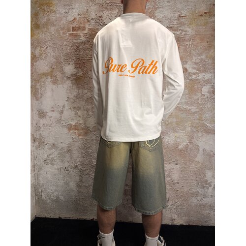 Pure Path Essence Of Life Longsleeve White Orange Pure Path Essence Of Life Longsleeve White Orange