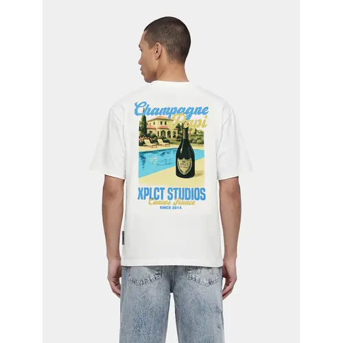 Xplct Studios Champagne Tee Off White Xplct Studios Champagne Tee Off White