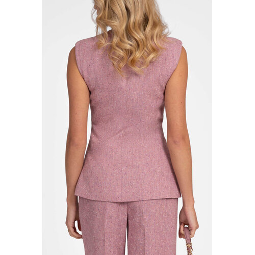 Nikkie Reza Glitter Waistcoat Peach Skin