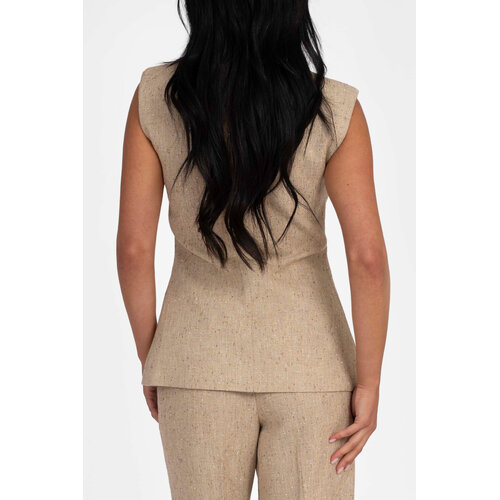 Nikkie Reza Glitter Waistcoat Tanin
