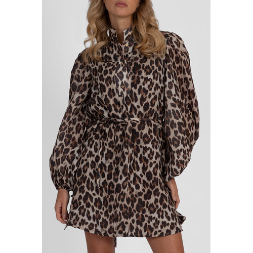 Nikkie Retiro Luipaard Dress Cacao