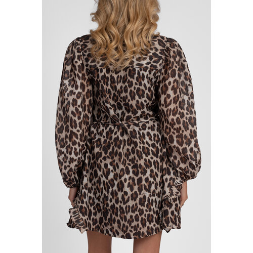 Nikkie Retiro Luipaard Dress Cacao