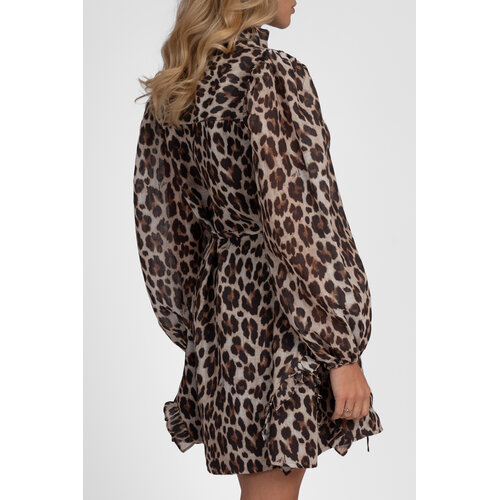 Nikkie Retiro Luipaard Dress Cacao