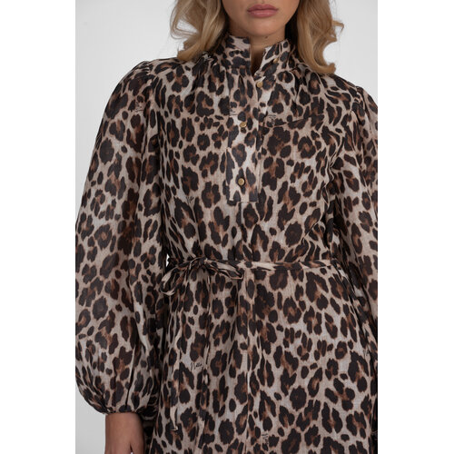 Nikkie Retiro Luipaard Dress Cacao