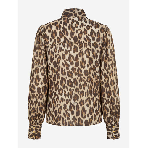 Nikkie Retiro Luipaard Blouse Cacao