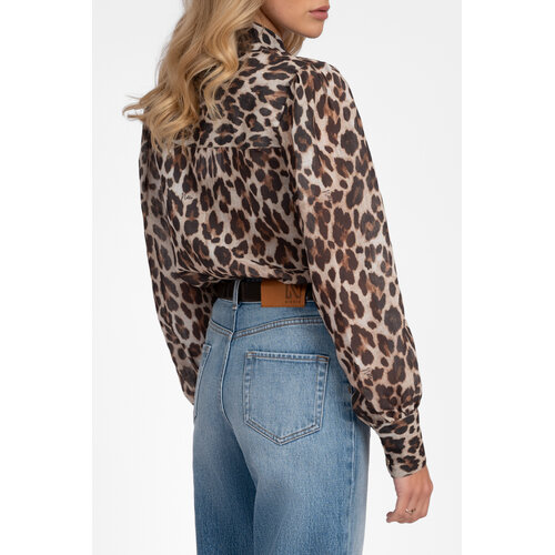 Nikkie Retiro Luipaard Blouse Cacao