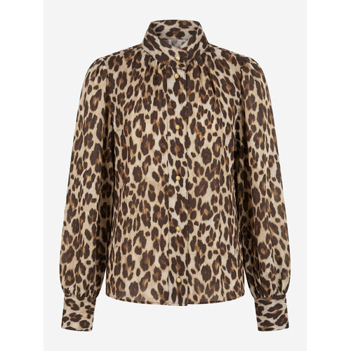 Nikkie Retiro Luipaard Blouse Cacao