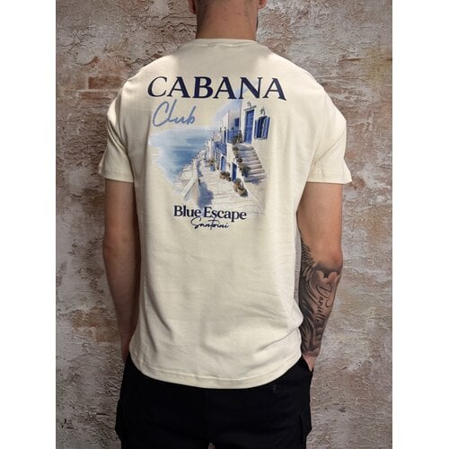 Cabana Club Santorini T-Shirt Off White Cabana Club Santorini T-Shirt Off White