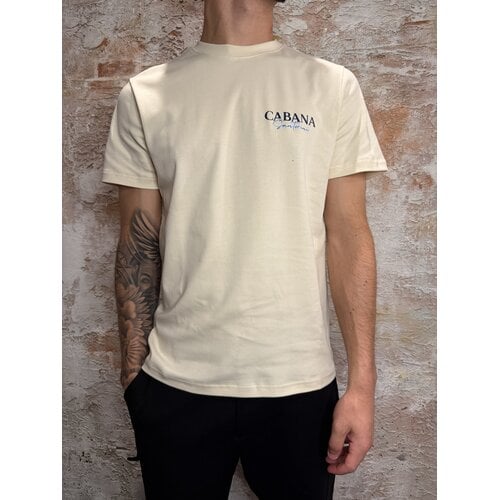 Cabana Club Santorini T-Shirt Off White Cabana Club Santorini T-Shirt Off White