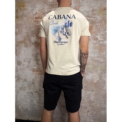 Cabana Club Santorini T-Shirt Off White Cabana Club Santorini T-Shirt Off White