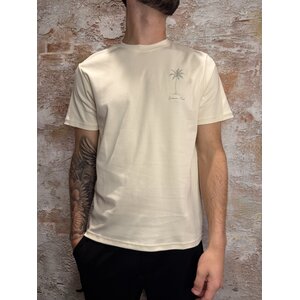 Cabana Club The Palm T-Shirt Off White Cabana Club The Palm T-Shirt Off White