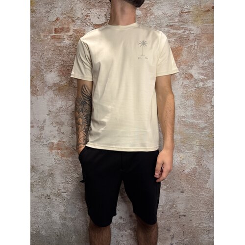 Cabana Club The Palm T-Shirt Off White Cabana Club The Palm T-Shirt Off White