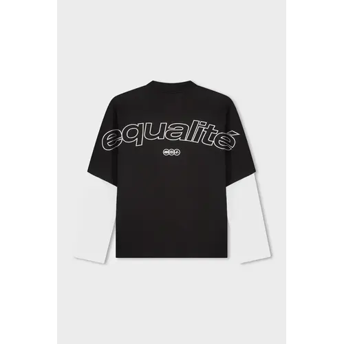 Equalité Etienne Double Layer Longsleeve Black Equalité Etienne Double Layer Longsleeve Black