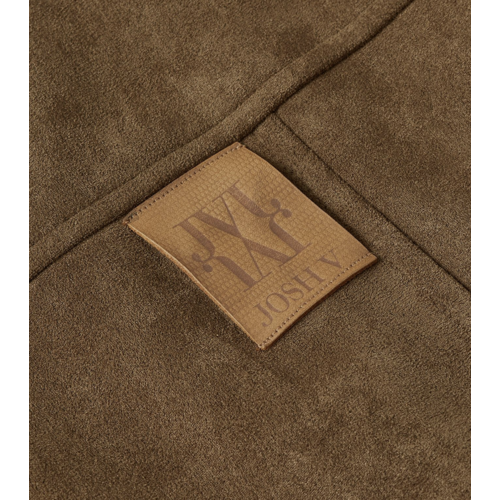 Josh V  Vito Suede Look Oversized Jacket Khaki