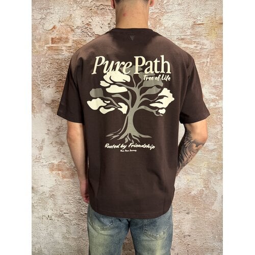 Pure Path Tree Of Life T-Shirt Dark Brown Pure Path Tree Of Life T-Shirt Dark Brown