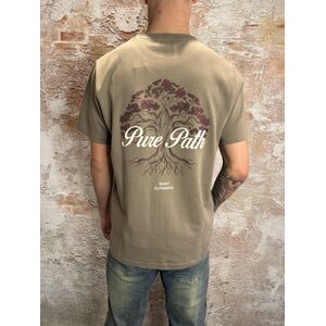Pure Path Rooted T-Shirt Taupe Pure Path Rooted T-Shirt Taupe