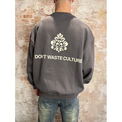 Don't Waste Culture Yero Crewneck Grey Don't Waste Culture Yero Crewneck Grey