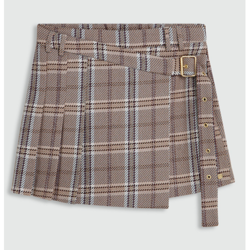 Josh V Seth Skort Cognac Check Josh V Seth Skort Cognac Check