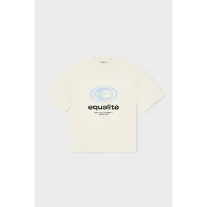 Equalité Elan Boxy Oversized Tee White Blue Equalité Elan Boxy Oversized Tee White Blue