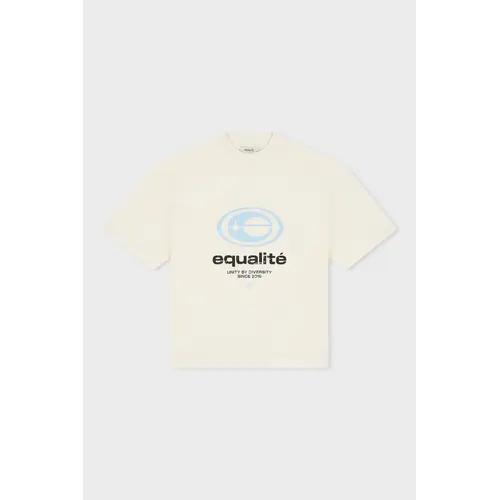 Equalité Elan Boxy Oversized Tee White Blue Equalité Elan Boxy Oversized Tee White Blue