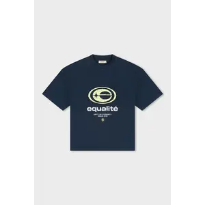 Equalité Elan Boxy Oversized Tee Navy Yellow Equalité Elan Boxy Oversized Tee Navy Yellow