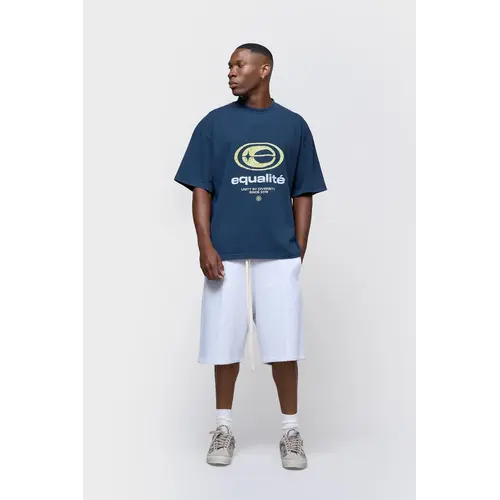 Equalité Elan Boxy Oversized Tee Navy Yellow Equalité Elan Boxy Oversized Tee Navy Yellow