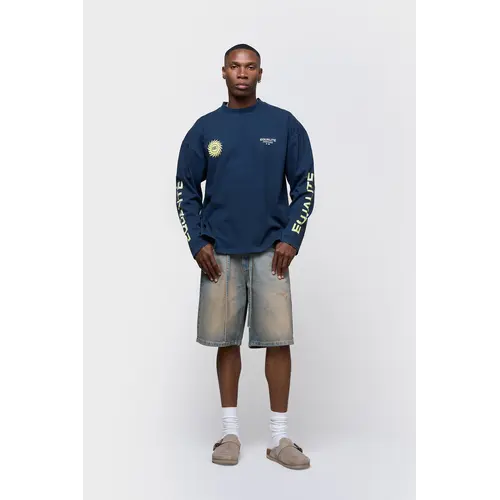 Equalité Sunny Oversized Longsleeve Navy Yellow Equalité Sunny Oversized Longsleeve Navy Yellow