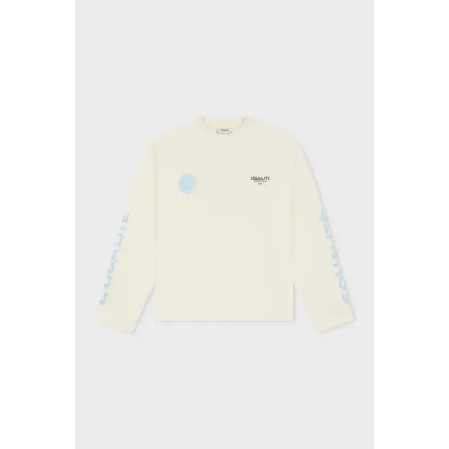 Equalité Sunny Oversized Longsleeve White Blue Equalité Sunny Oversized Longsleeve White Blue