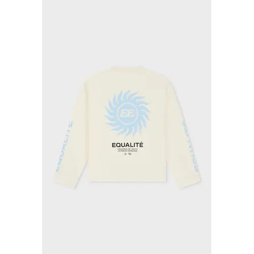 Equalité Sunny Oversized Longsleeve White Blue Equalité Sunny Oversized Longsleeve White Blue