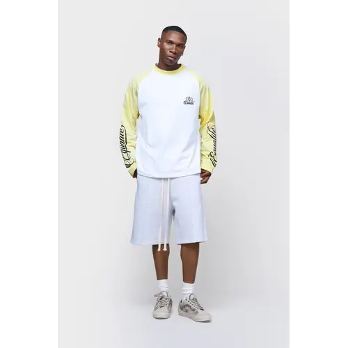 Equalité Jett Raglan Longsleeve White Yellow Equalité Jett Raglan Longsleeve White Yellow