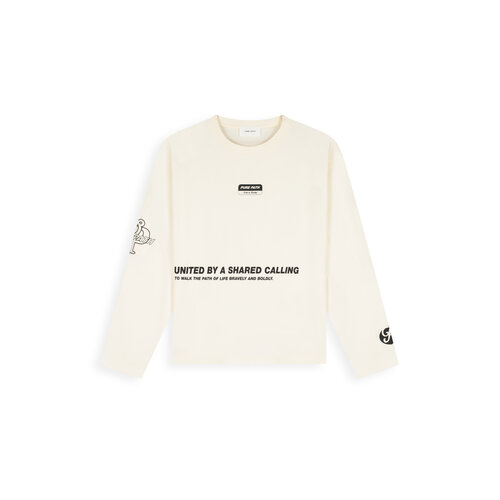 Pure Path United Longsleeve T-shirt Ecru Pure Path United Longsleeve T-shirt Ecru